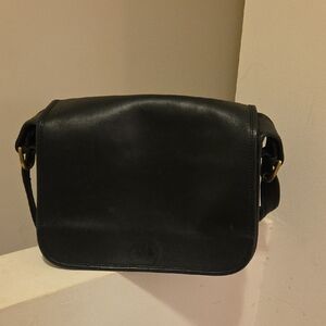 Black Leather Crossbody Bag
